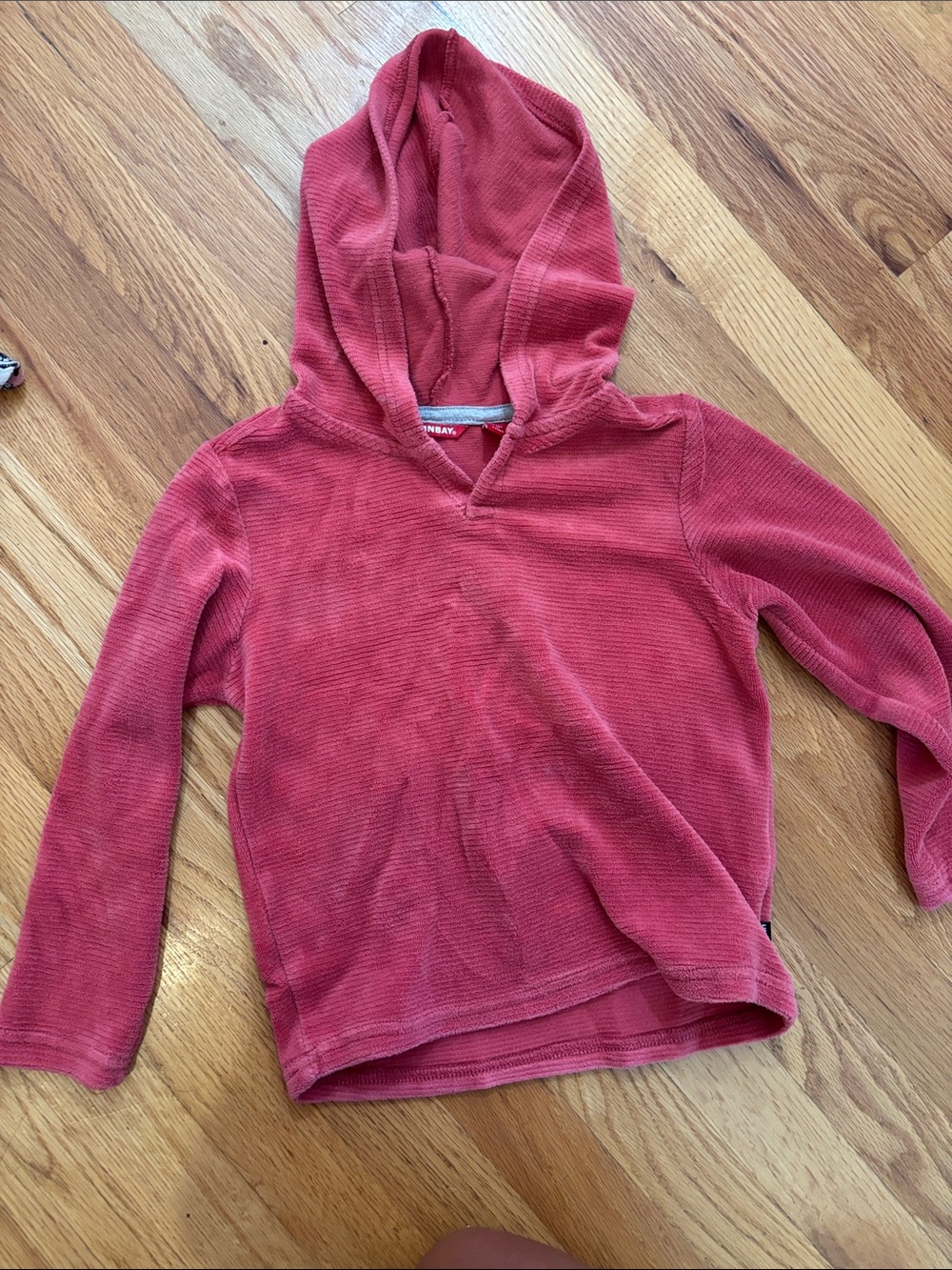 Kids' Cozy Hooded Pullover - Red